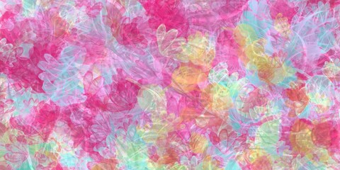 Colorful seamless pattern, Urban fashion design. Mix media abstract texture.
