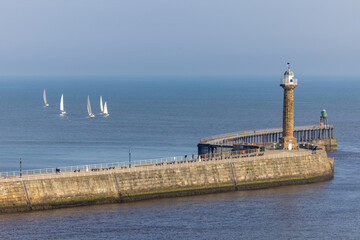 View of Whitby Harbour, Yorkshire