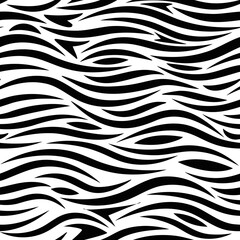 Zebra pattern vector seamless swatch transparent