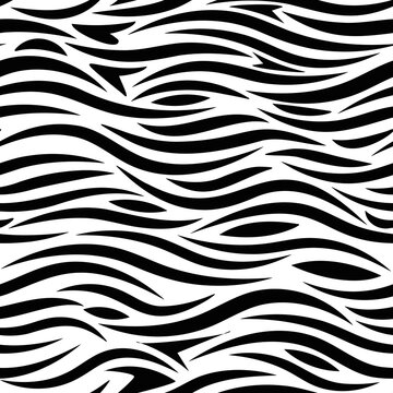 Zebra pattern vector seamless swatch transparent