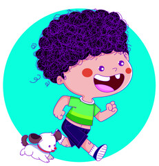 niño corriendo