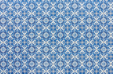 grande painel de azulejo com padrão clássico português. Cidade de Aveiro - obrazy, fototapety, plakaty