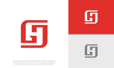 Innovative high tech logo template. Abstract artificial intelligence logo. Initial GH. H logo design.