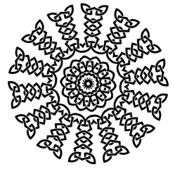Unique mandala design. Abstract kaleidoscope background