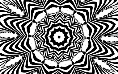 Abstract kaleidoscope background. Unique mandala design