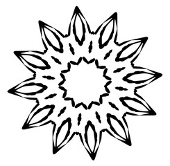 Abstract kaleidoscope background. Unique mandala design