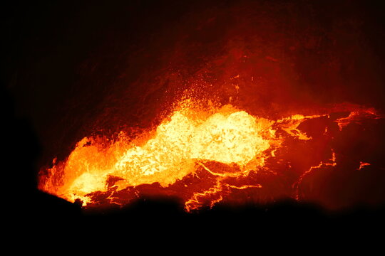 Erta Ale volcano in the Afar Depression, Ethiopia