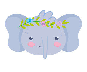 elephant cute face