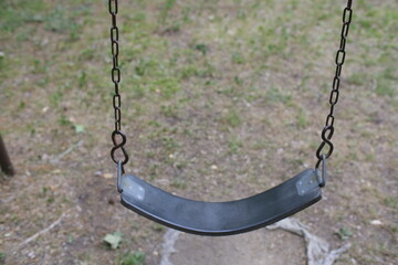 Empty swing set