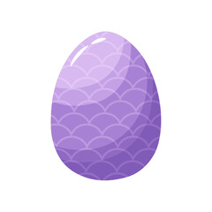 Isolated Purple easter egg symbol holiday vector illustration