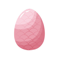 Isolated pink easter egg symbol holiday vector illustration