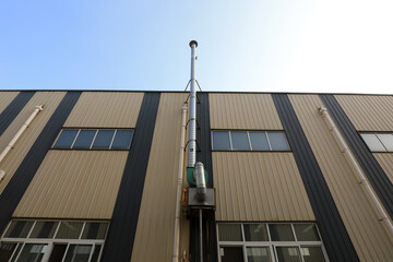 Plant exhaust duct outside of plant, North China