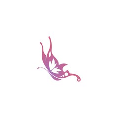 Obraz na płótnie Canvas Butterfly icon logo design concept template illustration