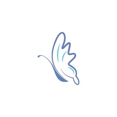 Fototapeta na wymiar Butterfly icon logo design concept template illustration