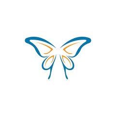 Butterfly icon logo design concept template illustration