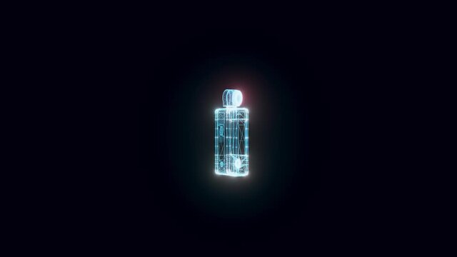 photometer hologram Rotating. High quality 4k footage