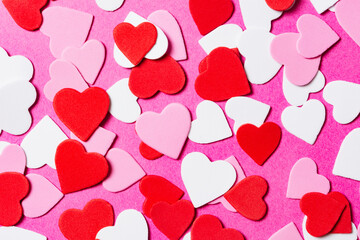 Heart shapes background