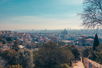 Fototapeta premium barcelona city view