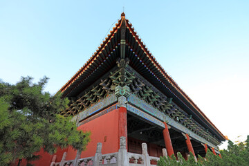 The corner is in the Taimiao temple in Beijing