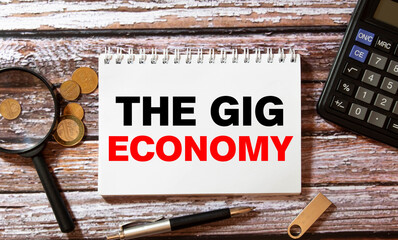 Word writing text The Gig Economy. Business concept for Market.