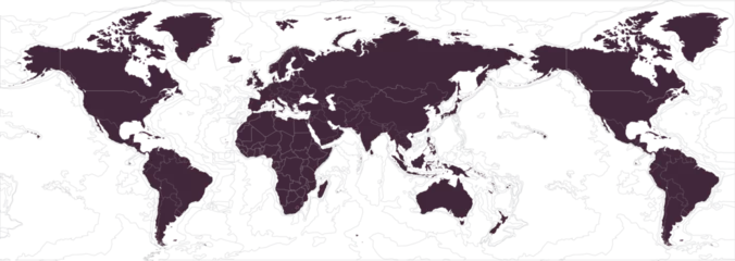Rolgordijnen A world map with a global landscape. © Tuna salmon