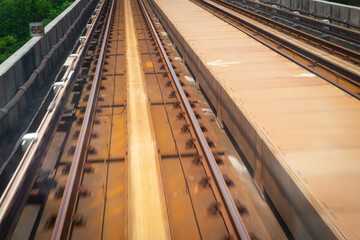 Fototapeta na wymiar Light Rail Tracks