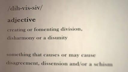 Divisive Definition