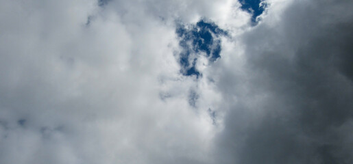 Blue sky with white clouds in summer