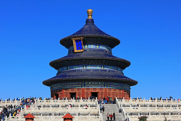 Chinese classical architectural landscape in the temple of heaven, Beijing