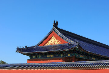 Obraz premium Architectural scenery of the temple of heaven in Beijing