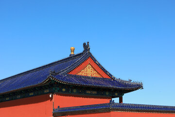Architectural scenery of the temple of heaven in Beijing