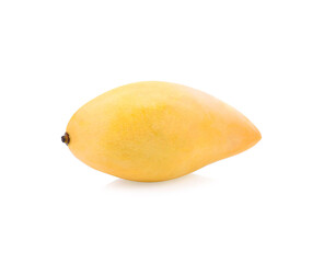 Yellow mango isolated on a white background
