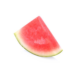 Sliced of watermelon isolated on white background.