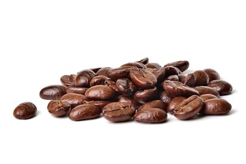 coffee beans isolated on white