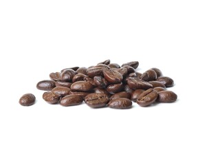 coffee beans isolated on white