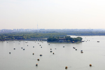 Scenery of Kunming Lake in Beijing Summer Palace, China