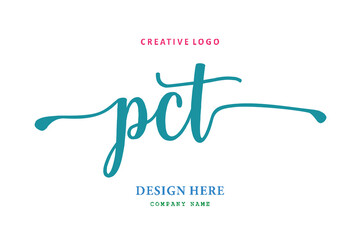PCT lettering logo is simple, easy to understand and authoritative
