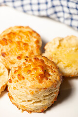 Freshly baked scones filled with mozzarella cheese and dried Italian herbs.