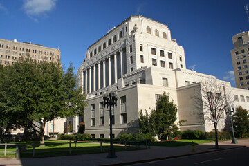 Fototapeta na wymiar Shreveport, LA Caddo Parish Courthouse in downtown Shreveport Louisiana