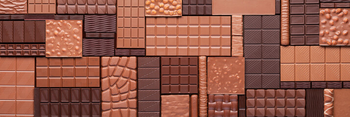 assorted chocolate on table as a background