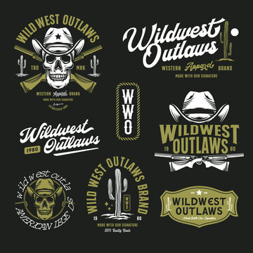 Wildwest Outlaw Badge Design