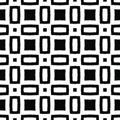 Geometric vector pattern with Black and white colors. Seamless abstract ornament for wallpapers and backgrounds.