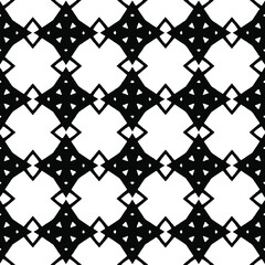 Fototapeta premium Geometric vector pattern with Black and white colors. Seamless abstract ornament for wallpapers and backgrounds.
