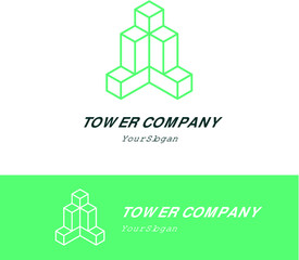 Abstract Tower Logo