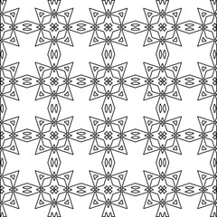 Vector monochrome seamless pattern, Abstract endless texture for fabric print, card, table cloth, furniture, banner, cover, invitation, decoration, wrapping 