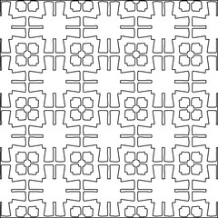 Vector monochrome seamless pattern,  Abstract endless texture for fabric print, card, table cloth, furniture, banner, cover, invitation, decoration, wrapping 