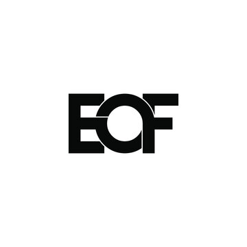 eof letter original monogram logo design