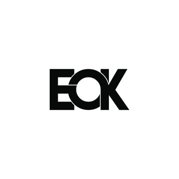 eok letter original monogram logo design