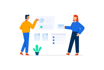 Project Management Vector Illustration