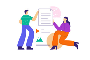 File-Sharing Vector Illustration